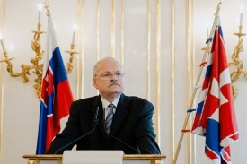 Slovenský prezident Gašparovič.